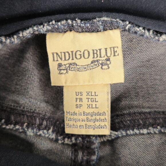 Indigo Blue Maternity Jeans Womens XLL Boot Cut Flare 33x31 - Picture 5 of 9